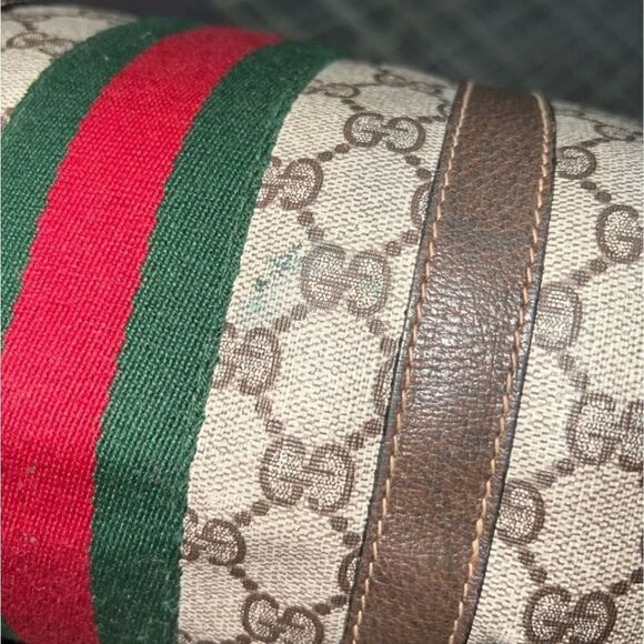 AUTHENTIC GUCCI WEB VINTAGE CLASSIC OPHIDIA SMALL BOSTON BAG - Picture 3 of 16